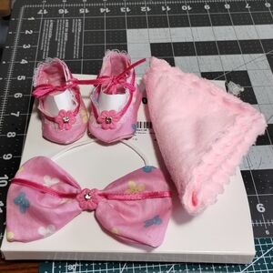 Charming Pink Dress Shoes Set for Kids